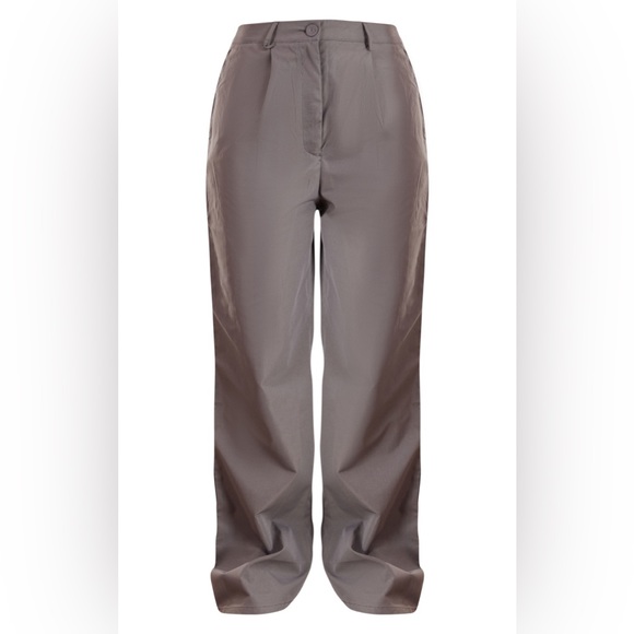 NWT - Charcoal Straight Leg Pants - Pretty Little Thing - Picture 3 of 6